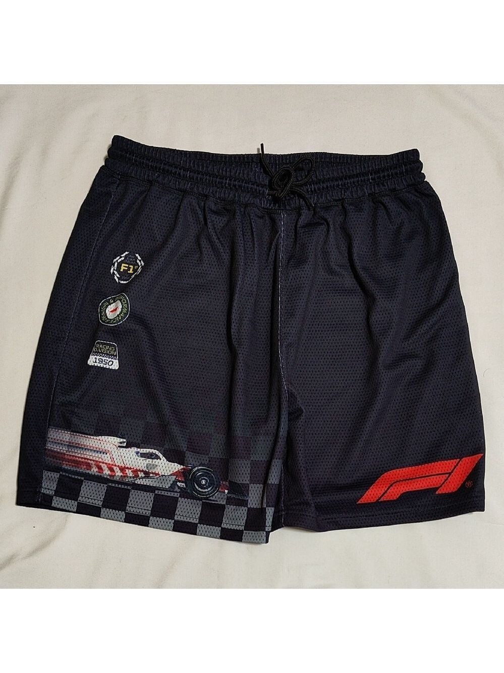 Formula 1 Racing Mesh Shorts 6"